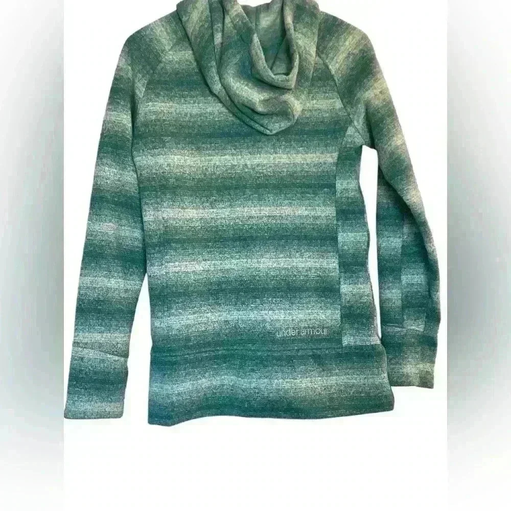 Under Armour Women's Wintersweet Full Zip Fleece Jacket Hoodie Green Sz Medium - Picture 3 of 11